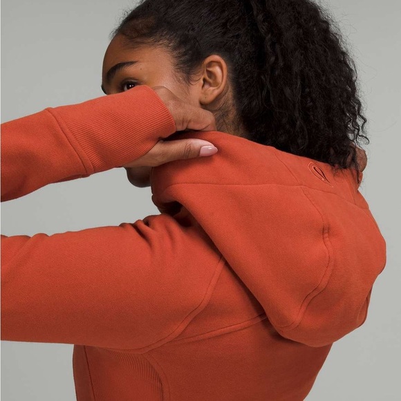 lululemon Scuba Fleece Cotton Jacket Zip up- Rusty Orange - Picture 3 of 7